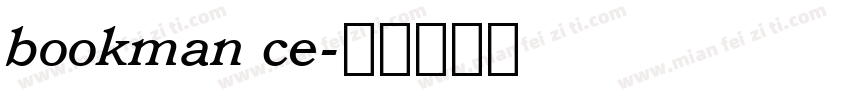 bookman ce字体转换